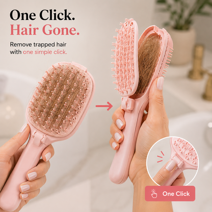 ⭐️⭐️⭐️⭐️⭐️  The Hair-Be Gone™ Self-Cleaning Brush | One-Click Hair Removal Detangling Brush